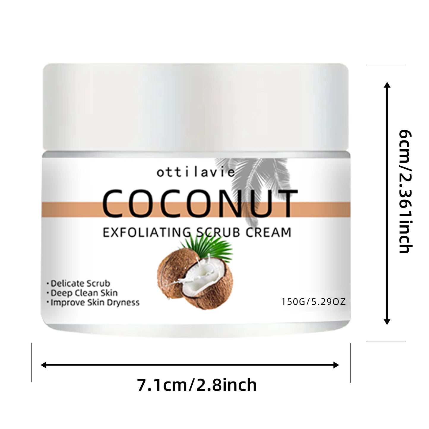 Coconut Exfoliating Scrub Cream