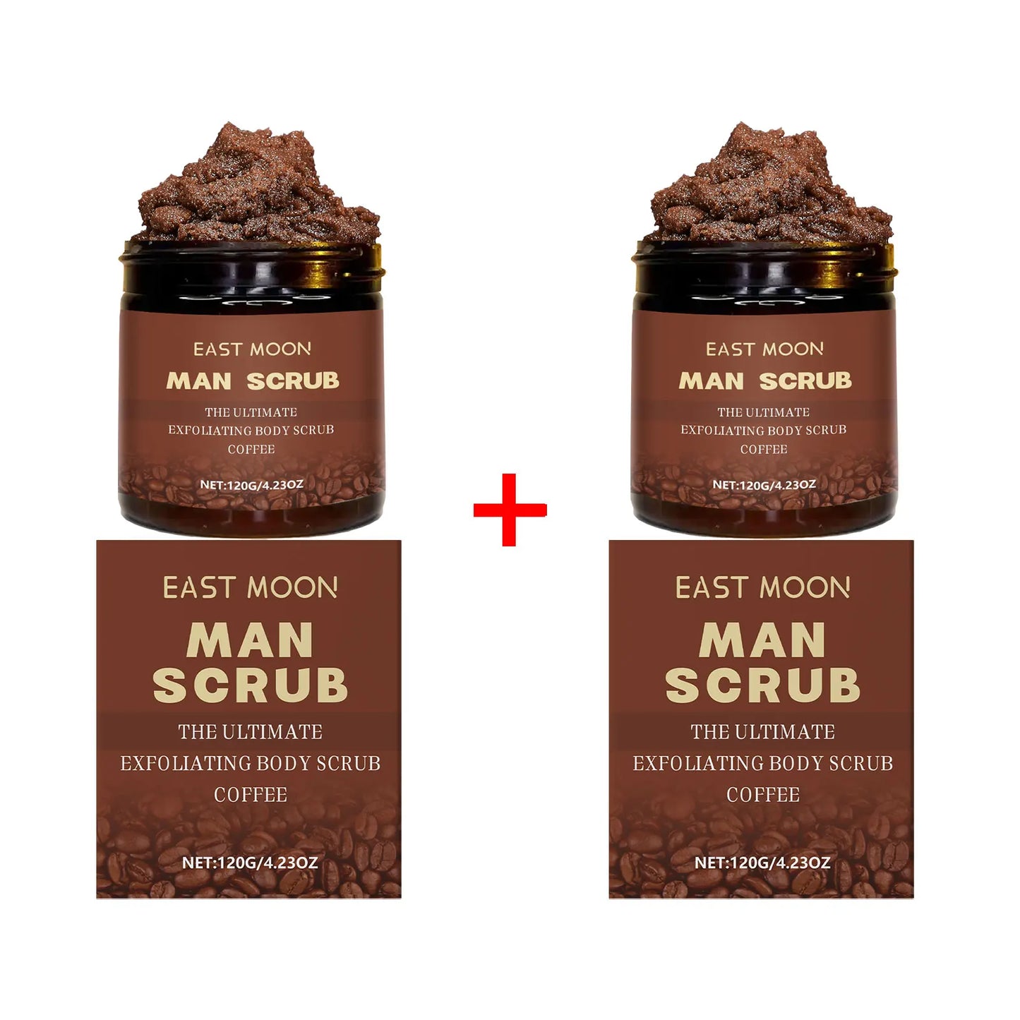 East Moon Coffee Scrub – Men’s Deep Cleansing & Hydrating Exfoliator